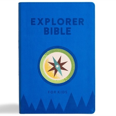KJV Explorer Bible for Kids, Royal Blue Leathertouch (Leather Bound) (UK IMPORT)-image