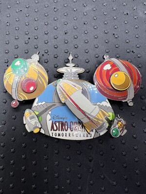 LE 750 Disney Pin Astro Orbiter Celebrating 50 Years Ear Hat Jumbo READ NOTES-image
