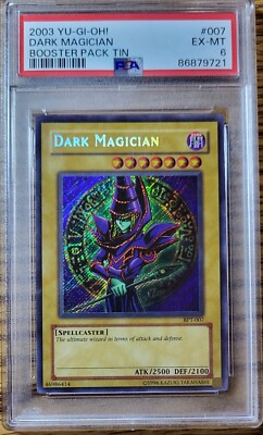 Yugioh! 2003 Dark Magician BPT-007 - Secret Rare - Limited Edition - PSA 6-image
