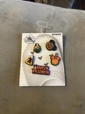Disney Parks Halloween Crocs Jibbitz Shoe Charms Set Mickey Pumpkin NEW WDW-image