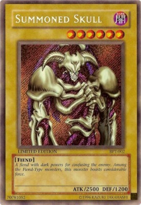 Yu-Gi-Oh! Summoned Skull BPT-002 Secret Rare Moderately Played Vintage-image