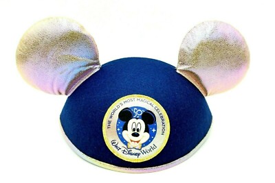 Walt Disney World 50th Anniversary Celebration Mickey Mouse Ears Hat New-image