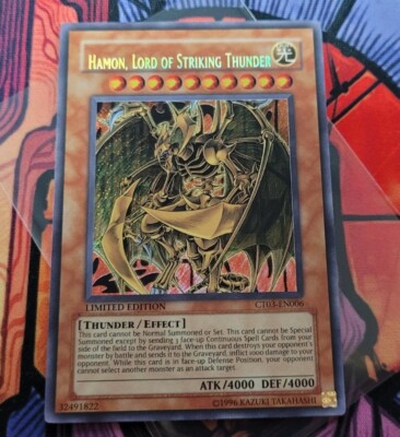 Hamon Lord of Striking Thunder CT03-EN006 Secret Rare Yugioh MISPRINT ERROR CARD-image