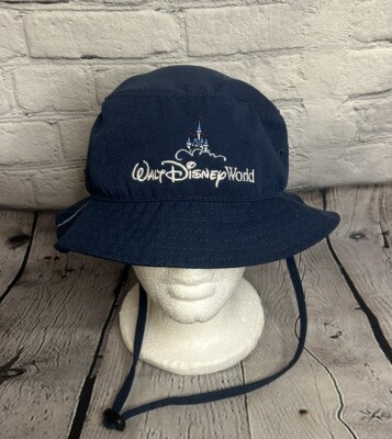 Walt Disney World Navy Blue Bucket Hat Magic Kingdom Castle Logo ￼-image