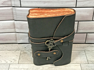 Leather Bound Journal 200 Deckle Edge Cotton Paper Leather Village 6x4-image