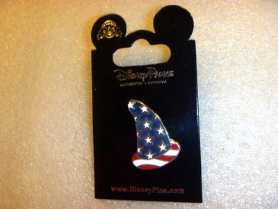 Disney Pin - WDW - Cast Exclusive Patriotic Sorcerer's Hat  MAGICAL!!!-image