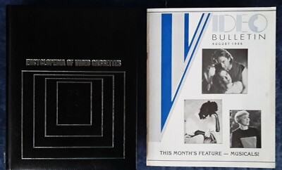 ENCYCLOPEDIA OF VIDEO CASSETTES - 288 PAGE HARDBACK - LEATHER BOUND + MAGAZINE-image