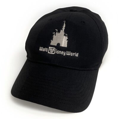 Walt Disney World Parks Logo Castle Nike Dri-Fit Hat Golf Baseball Black-image