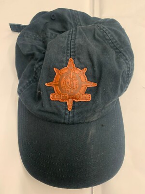 Walt Disney World Hat Cap Adjustable Brown Blue Pre Owned HT 73+97-image