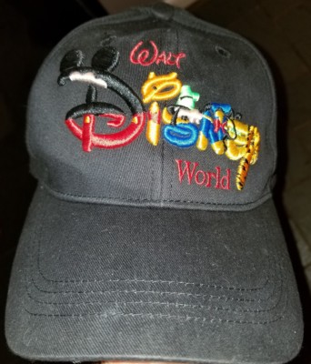Disney Parks Walt Disney World Embroidered 3D Hat Black Adult-image