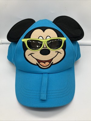 Walt Disney World Kid's Mickey Mouse Hat Cap Snapback Teal Blue - FREE SHIPPING-image
