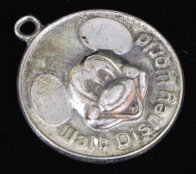 VINTAGE WALT DISNEY WORLD STERLING SILVER MICKEY MOUSE CHARM FOR BRACELET !-image