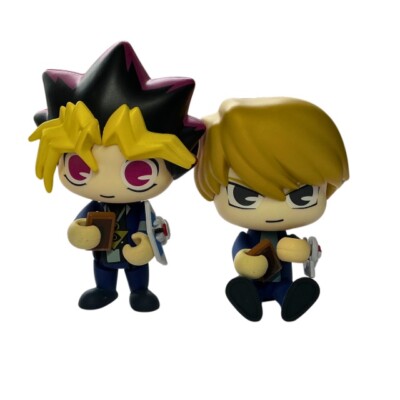 Yugioh Popsule Posable Figure Set Yugi Joey Duel Disk Japanese Kawaii Limited-image