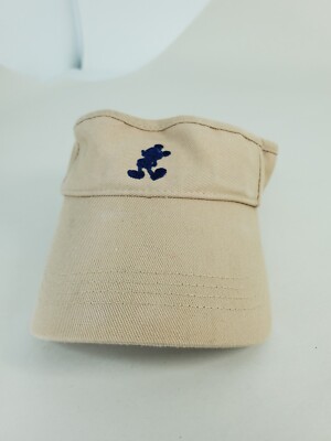 Walt Disney World Mickey Mouse Sun Visor Hat Adjustable StrapBack Beige Unisex-image