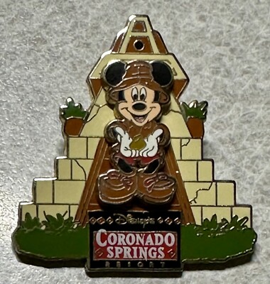 WDW Hotels 2008 Disney’s Coronado Springs Resort Mickey Lapel Hat DISNEY Pin [T]-image