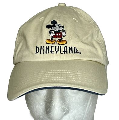 Disneyland Resort Mickey Mouse Strapback Hat Cap Walt Disney World Tan-image