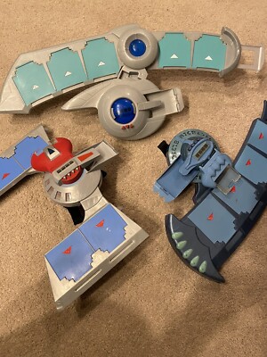 3x Yugioh Rare Vintage Duel Disk(s). (Battle City (Original), Chaos, GX)-image