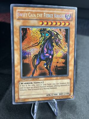 YUGIOH • SWIFT GAIA THE FIERCE KNIGHT • SECRET RARE • CT1-EN004 • LIMITED • LP-image