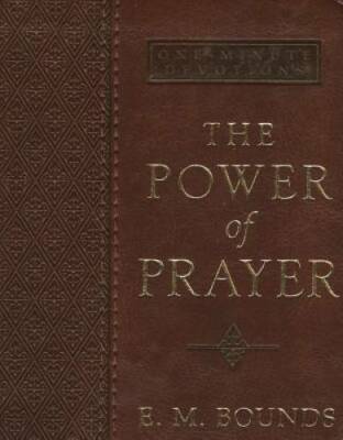 The Power of Prayer: One-Minute Devotions (LuxLeather) By E. M. Bounds - GOOD-image