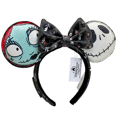 Loungefly Disney-Parks Nightmare Before Christmas Jack Sally Ears Headband-image