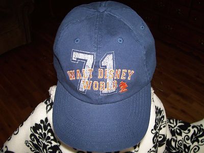 Walt Disney World 71 Mickey Mouse Hat Cap Navy Blue Adjustable size Adult WDW-image