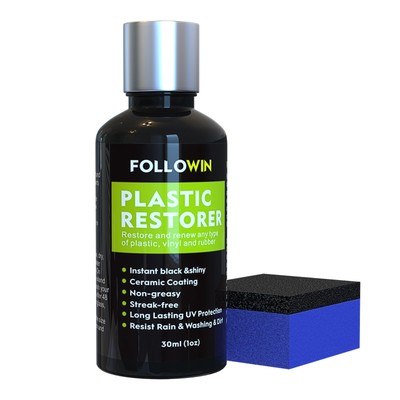 FOLLOWIN Plastic Restorer for Cars Ceramic Plastic Coating Trim Restore, Resi...-image