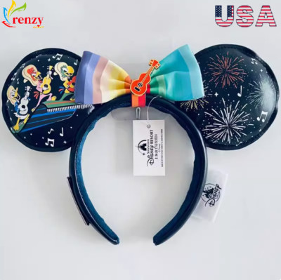 2024 Disney Epcot Three Caballeros Loungefly Ears Headband Removable Bow NEW!-image