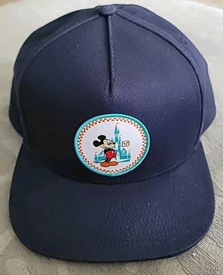 Disney Parks 50th Anniversary Vans Off The Wall Snap Back Mickey Mouse Cap Hat-image