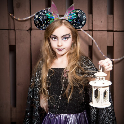 Loungefly Minnie Ears Clear Bow Headband Disney.Parks Nightmare Before Christmas-image