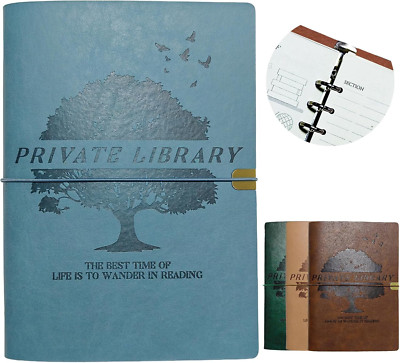 Reading Journal, Reading Journal for Book Lovers, Leather Reading Log, Book Read-image