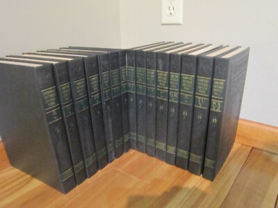 ZOOM PROP  1942 Compton's Picture Encyclopedia LEATHER / FULL A-Z (1-15) EX CON-image