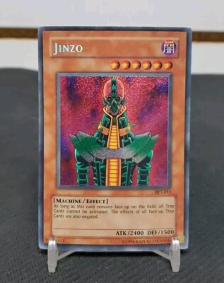 Yu-Gi-Oh TCG: Secret Rare Jinzo BPT-011, 2003 Collector's Tin LE - Creased-image