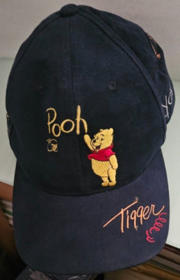 walt disney world POOH tigger eeyore piglet owl rabbit strapback cap hat corduro-image