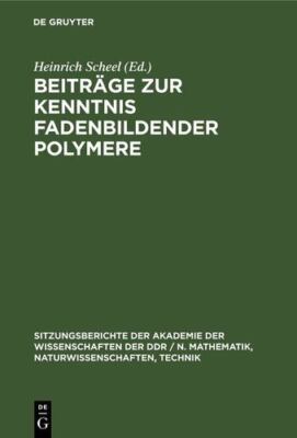 BeitrÃ¤ge zur Kenntnis fadenbildender Polymere (German Edition) [Hardcover]-image