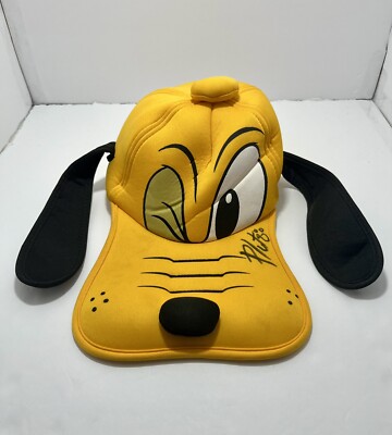 Walt Disney World “Pluto” Stretch Fit Hat With Ears -Autographed By Pluto!-image