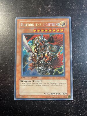 Yu-Gi-Oh! TCG Gilford the Lightning CT2-EN001 Limited Secret Rare LP-image