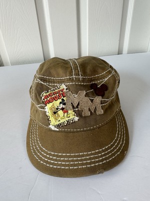 Disney Parks Steam Boat Willie Mickey Mouse Military Style Hat Adjustable Back-image