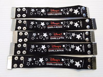 LOT OF 5 RARE WALT DISNEY WORLD  ENVIRONMENTALLY CHALLENGE BRACELET SNAP BUCKLE -image