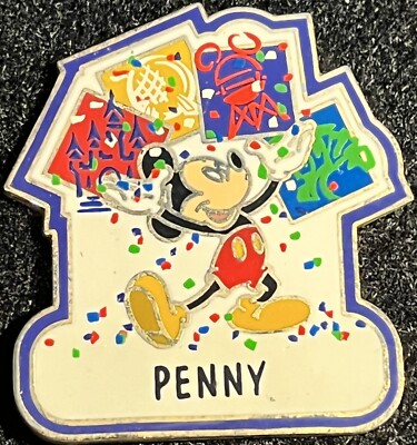 WDW Disney PIN 4 Park Celebration Name Drop with 