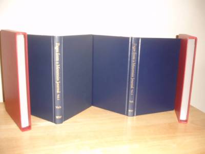 2 vol PAGES FROM A MOUNTAIN JOURNAL Mark Volk LEATHER Ltd ed SIGNED hunting-image