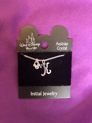 Walt Disney World Austrian Crystal Initial K, Mickey Mouse Jewelry-image