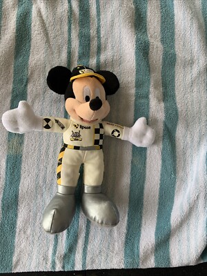Disney World Mickey Mouse Epcot Test Track Dummy Plush Beanie Stuffed Doll 12”-image