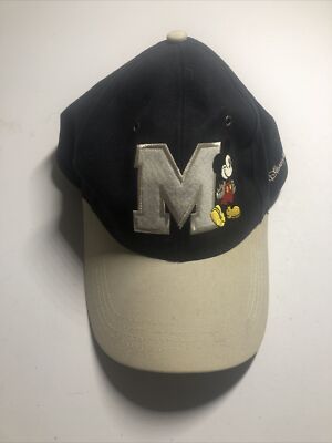 Walt Disney World Mickey Mouse Baseball Hat Strap Back Adjustable Black-image