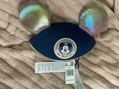 Walt Disney World Parks 50th Anniversary Adult 1 Size Mickey Mouse Ears Hat New-image