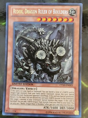 Redox, Dragon Ruler Of Boulders CT10-EN003 (Limited Edition-Secret Rare)-image