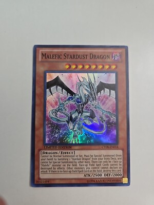 Yugioh Malefic Stardust Dragon CT08-EN014 Limited Edition Super Rare (NM)-image