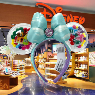 Disney- Grape Soda Sky Buff Headband Minnie Color Ball Park Mouse Ears-image