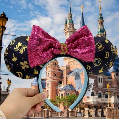 Ears Sequin Bow Castle Disneyland Resort Sleeping Beauty Collect Headband-image