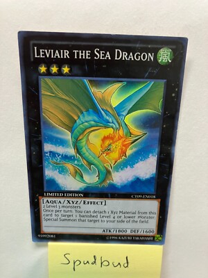 Leviair The Sea Dragon Super Rare CT09-EN018 (HEAVILY Played LIMITED Edition)-image