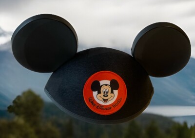 Disney Parks Mickey Mouse Ears Hat Patch Adult Size Walt Disney World-image
